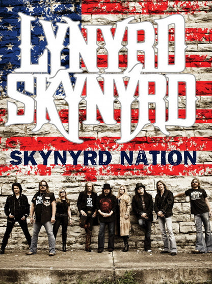 Lynyrd Skynyrd American Flag Rock Music Band Wall Art Print Poster