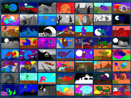 Awesome Unique Pop Art Collage Cool Vintage Wall Art Print Poster