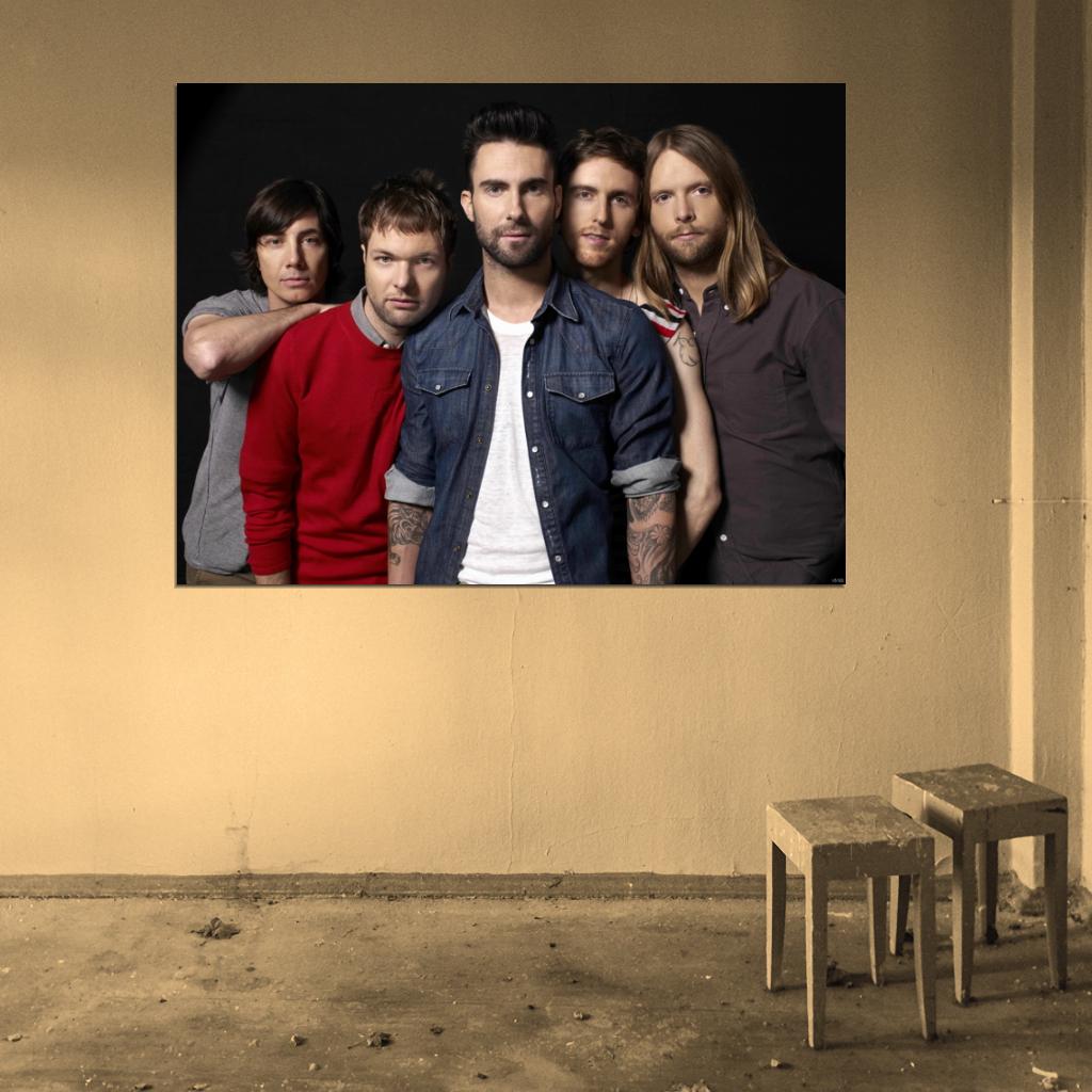 Maroon 5 Pop Rock Music Singer Band Group Wall Art Print Poster