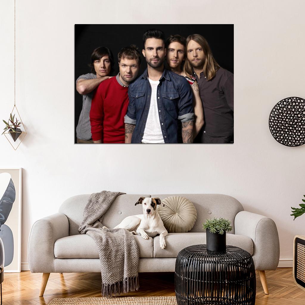 Maroon 5 Pop Rock Music Singer Band Group Wall Art Print Poster