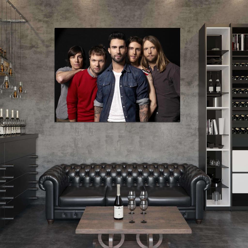 Maroon 5 Pop Rock Music Singer Band Group Wall Art Print Poster