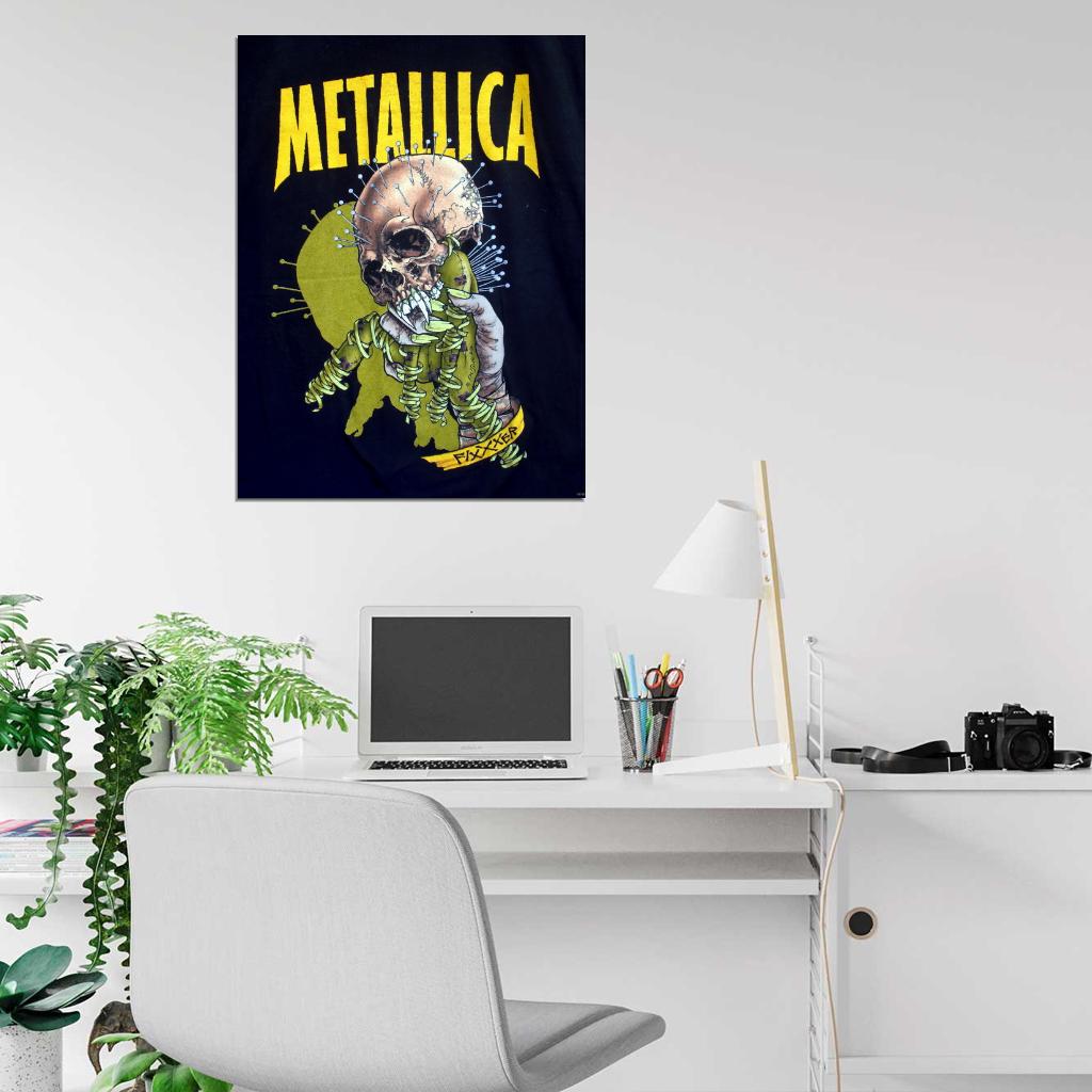 Metallica Skull Rock Music Band Group Art Wall Art Print Poster