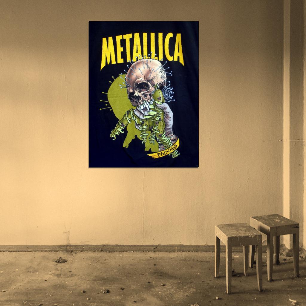 Metallica Skull Rock Music Band Group Art Wall Art Print Poster