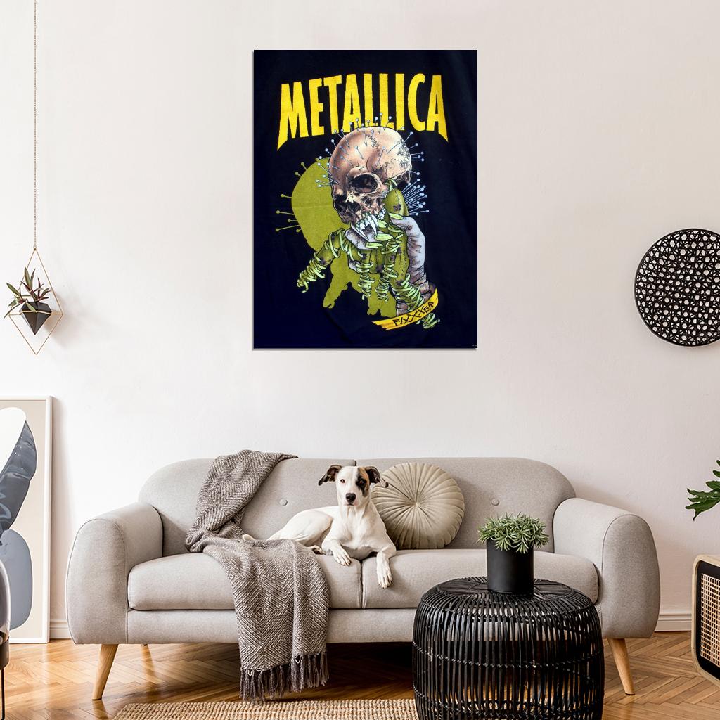 Metallica Skull Rock Music Band Group Art Wall Art Print Poster