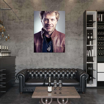 Jon Bon Jovi Rock Music Singer Wall Art Print Poster