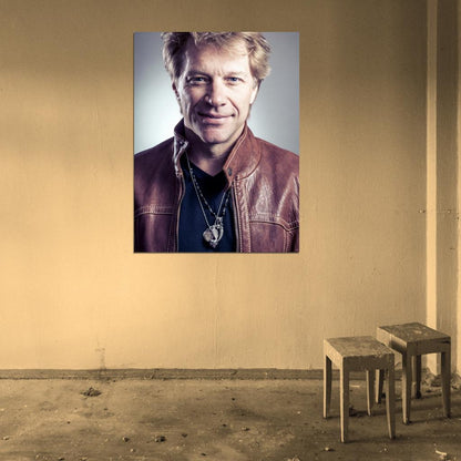 Jon Bon Jovi Rock Music Singer Wall Art Print Poster