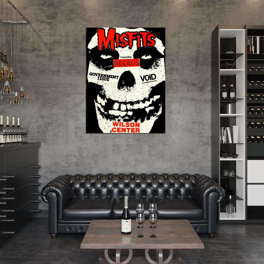 Misfits Punk Rock Music Band Art Wall Art Print Poster