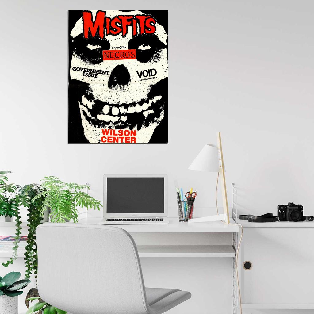 Misfits Punk Rock Music Band Art Wall Art Print Poster