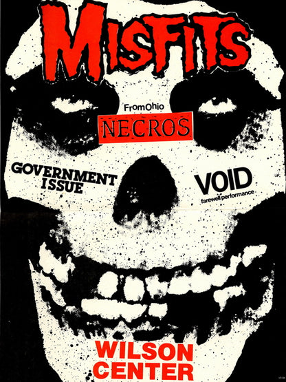 Misfits Punk Rock Music Band Art Wall Art Print Poster