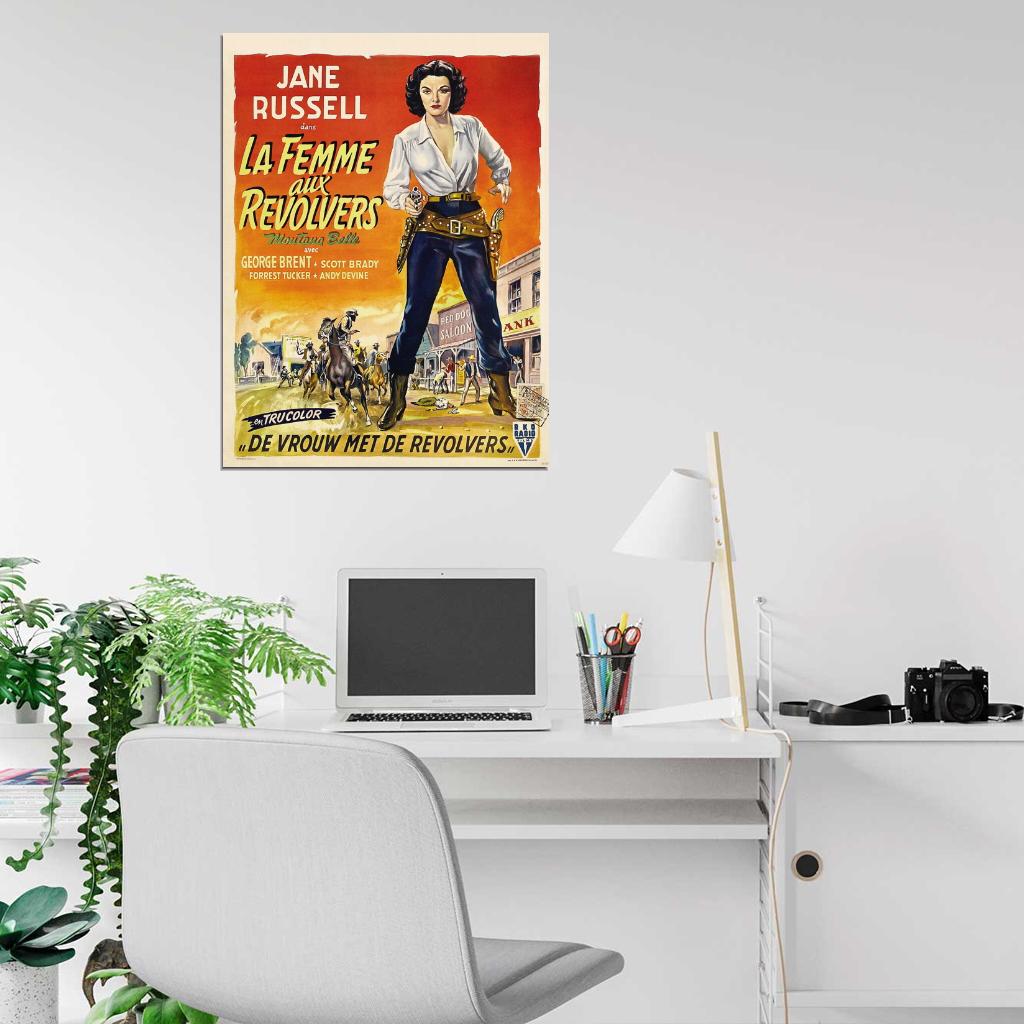 Montana Belle 1952 Retro Classic Movie Vintage Wall Art Print Poster