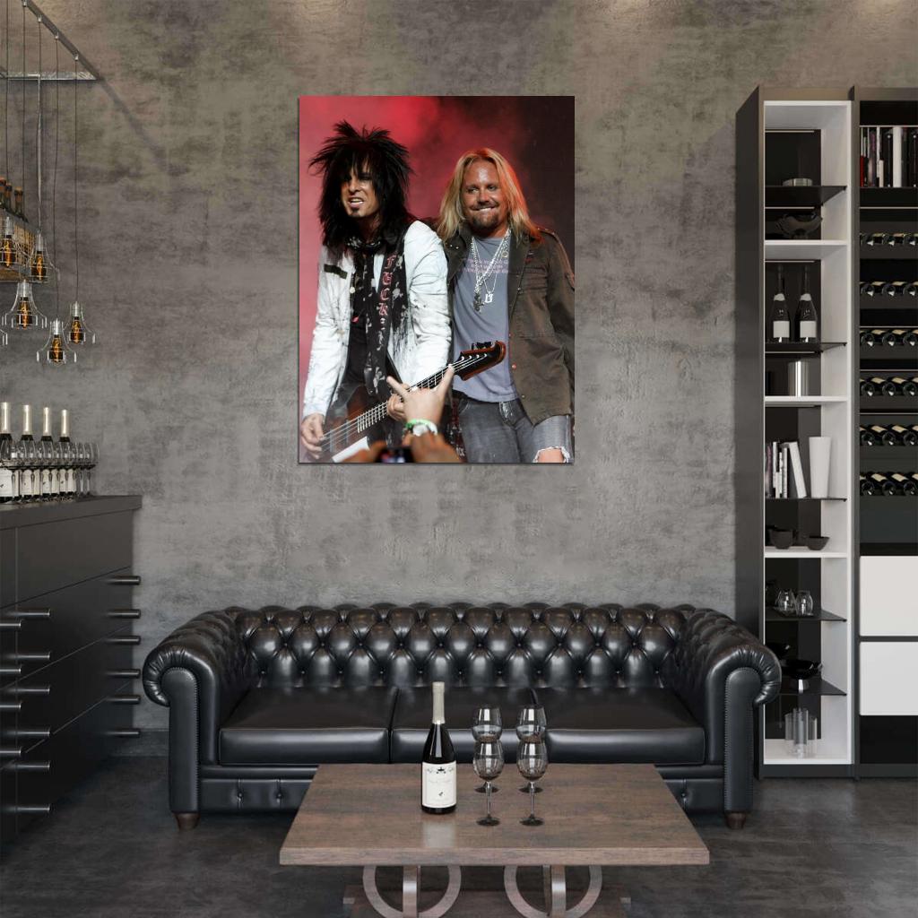 Motley Crue Heavy Metal Band Music Group Wall Art Print Poster