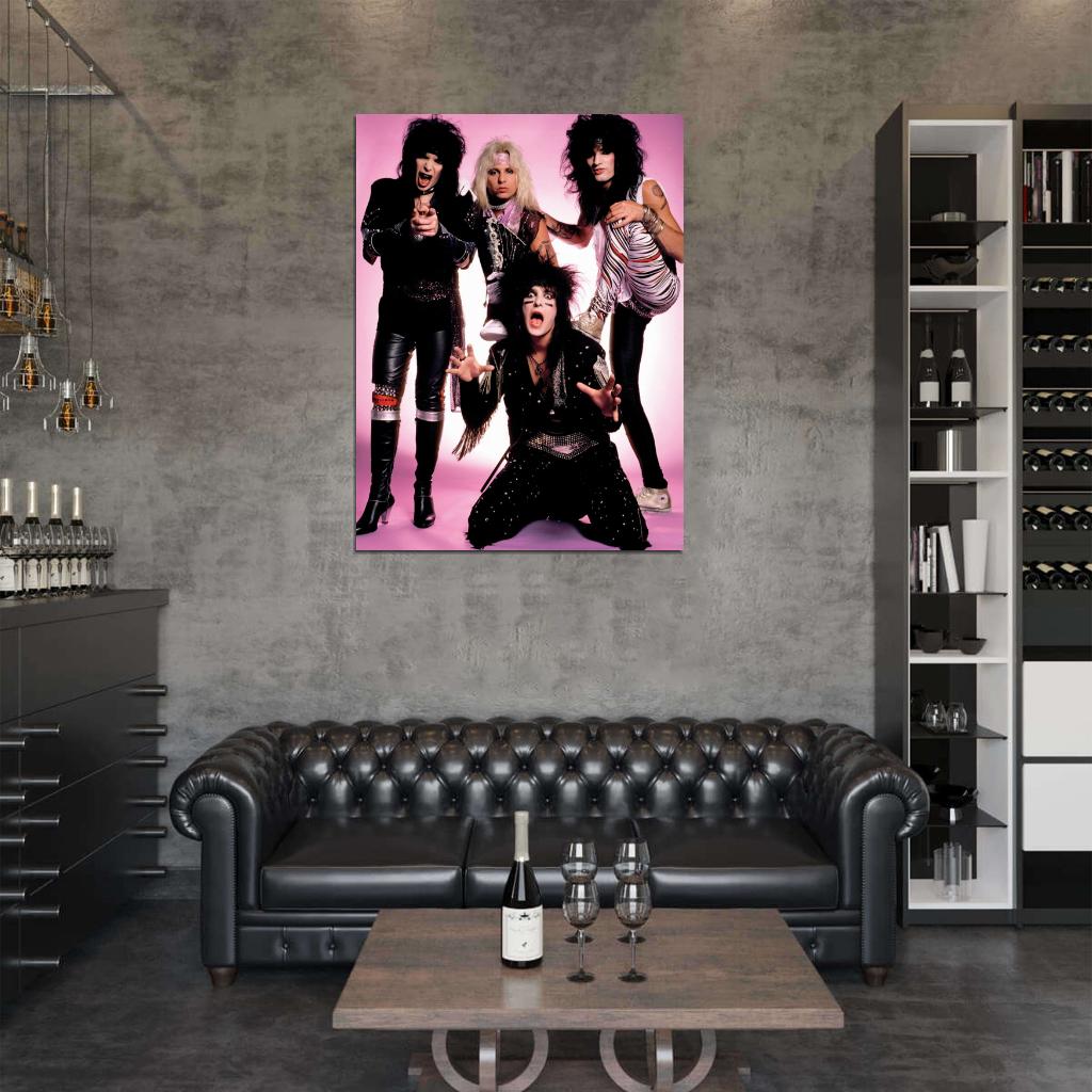 Motley Crue Heavy Metal Band Music Wall Art Print Poster