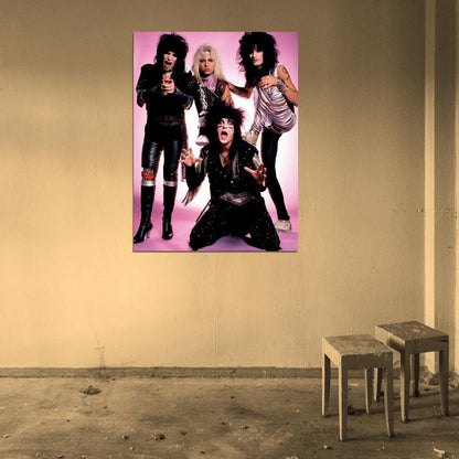 Motley Crue Heavy Metal Band Music Wall Art Print Poster