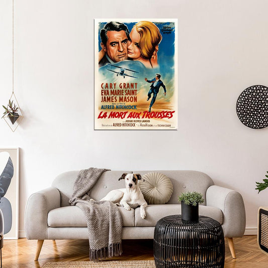 North by Northwest Retro Classic Movie Vintage Wall Art Print Poster