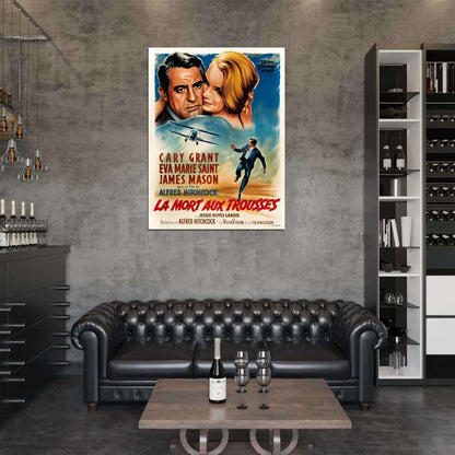 North by Northwest Retro Classic Movie Vintage Wall Art Print Poster