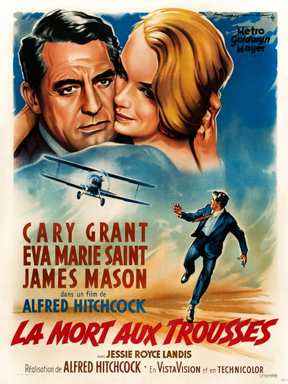 North by Northwest Retro Classic Movie Vintage Wall Art Print Poster