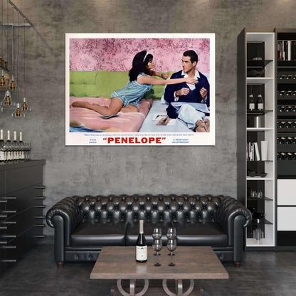 Penelope 1966 Natalie Wood Retro Movie Vintage Wall Art Print Poster