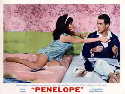 Penelope 1966 Natalie Wood Retro Movie Vintage Wall Art Print Poster