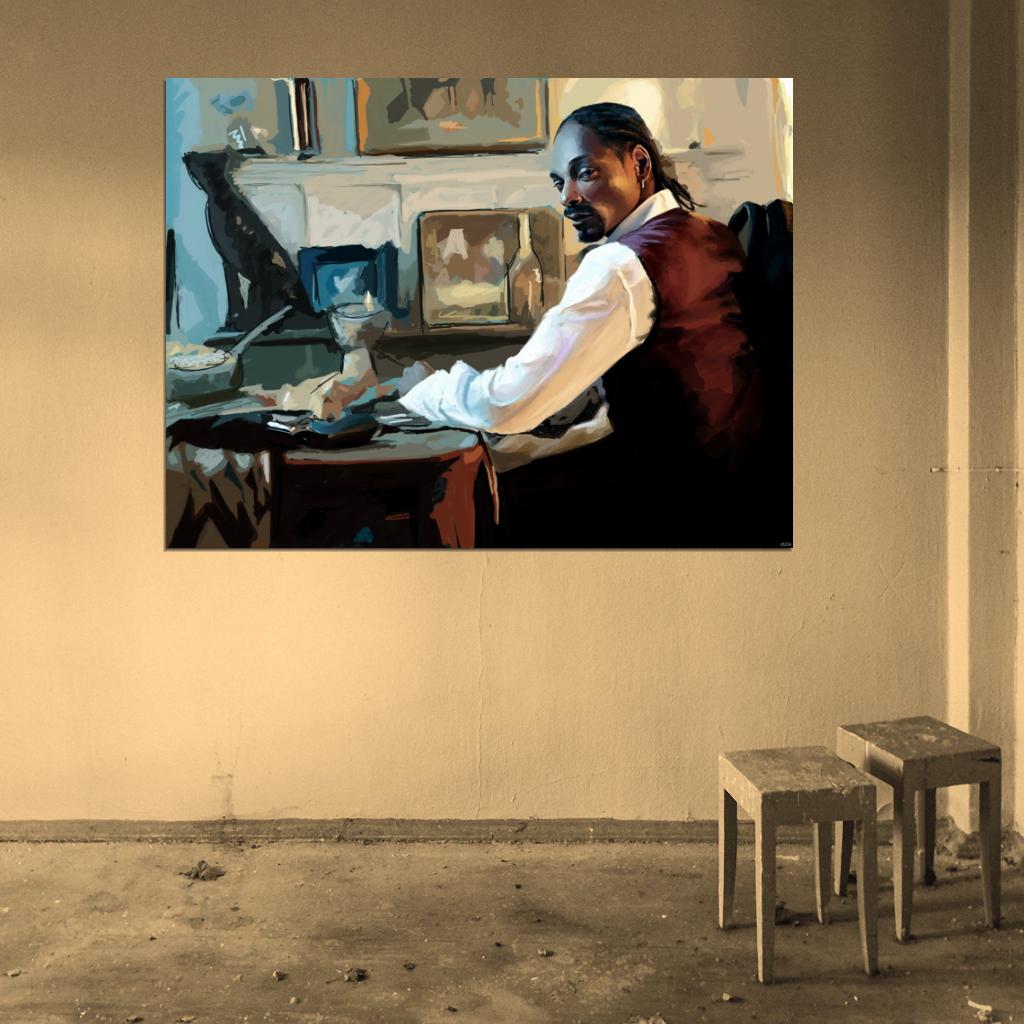 Snoop Dogg Rapper Hip Hop Singer Art Wall Art Print Poster