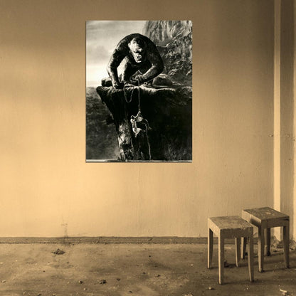 King Kong Retro Classic Movie Vintage BW Wall Art Print Poster