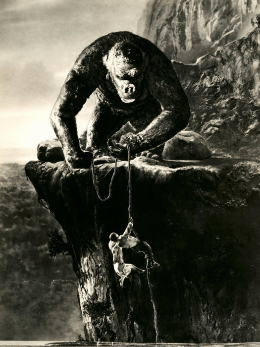 King Kong Retro Classic Movie Vintage BW Wall Art Print Poster