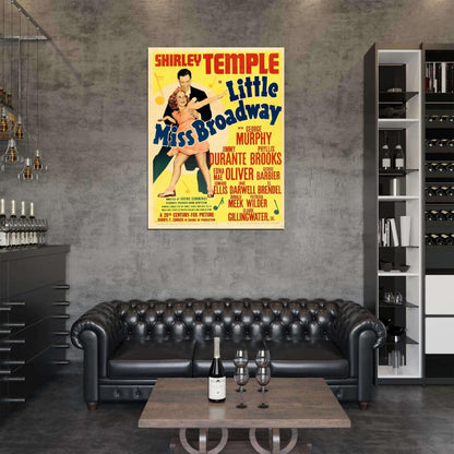 Little Miss Broadway 1938 Retro Movie Vintage Wall Art Print Poster