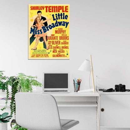 Little Miss Broadway 1938 Retro Movie Vintage Wall Art Print Poster