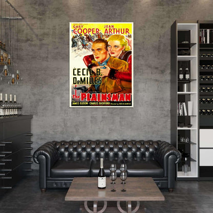 The Plainsman 1936 Retro Movie Classic Vintage Wall Art Print Poster