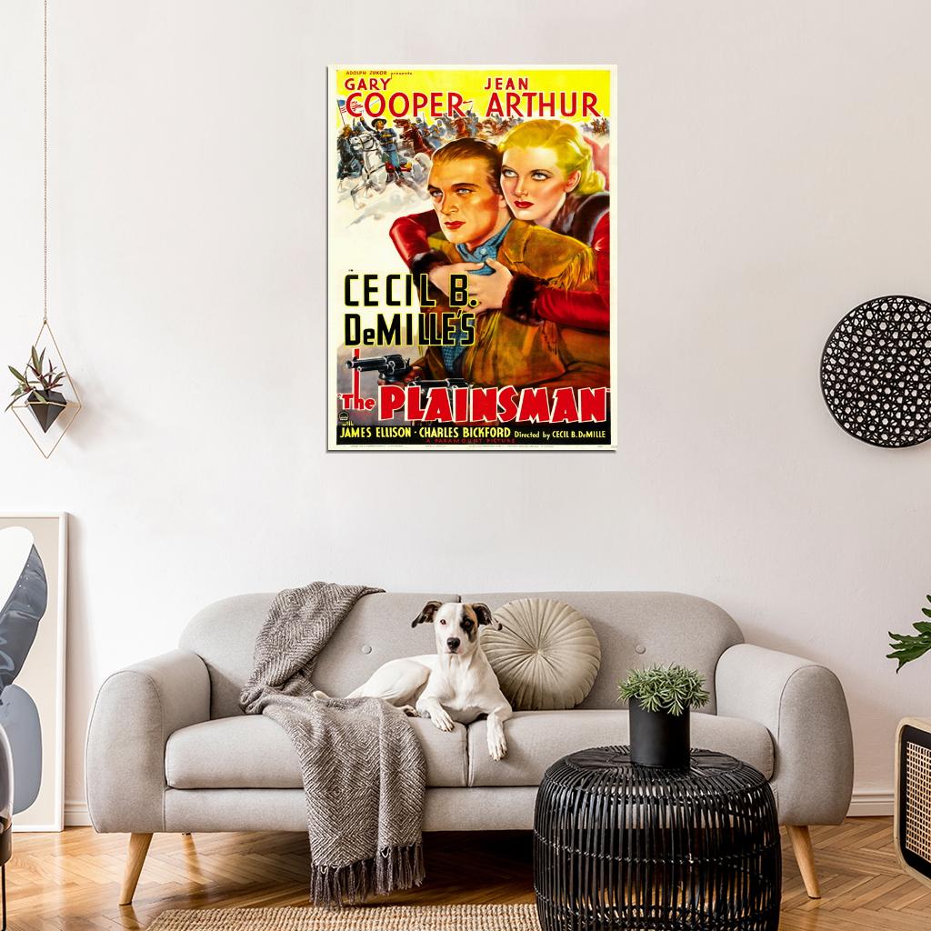 The Plainsman 1936 Retro Movie Classic Vintage Wall Art Print Poster