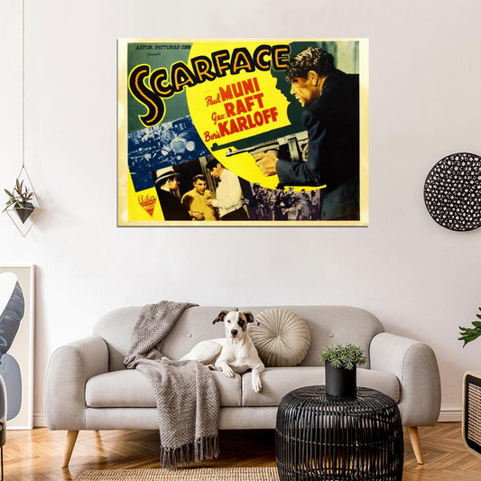 Scarface 1932 Retro Movie Classic Vintage Wall Art Print Poster