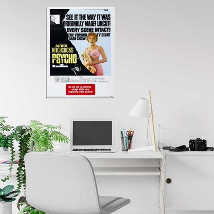 Psycho 1960 Retro Movie Vintage Wall Art Print Poster