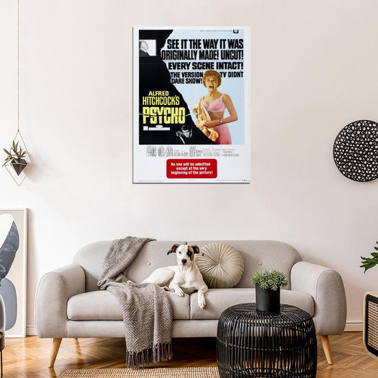 Psycho 1960 Retro Movie Vintage Wall Art Print Poster