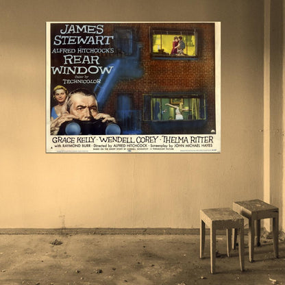 Rear Window 1954 Retro Classic Movie Vintage Wall Art Print Poster