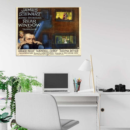 Rear Window 1954 Retro Classic Movie Vintage Wall Art Print Poster