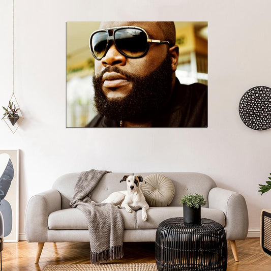 Rick Ross Amazing Portrait Rapper Hip Hop Wall Art Print Poster