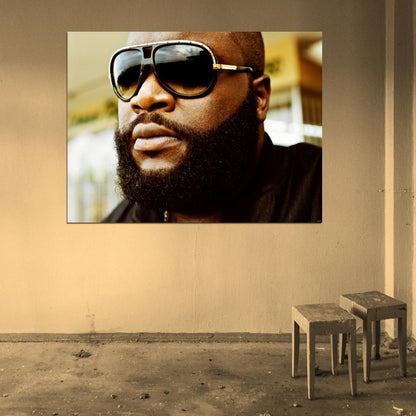 Rick Ross Amazing Portrait Rapper Hip Hop Wall Art Print Poster