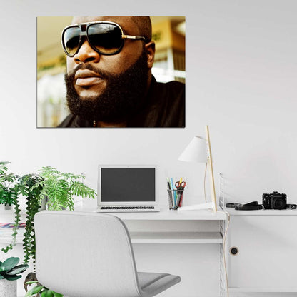 Rick Ross Amazing Portrait Rapper Hip Hop Wall Art Print Poster