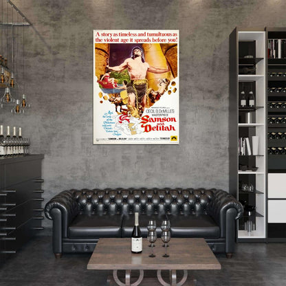 Samson And Delilah 1949 Retro Movie Vintage Wall Art Print Poster