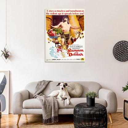 Samson And Delilah 1949 Retro Movie Vintage Wall Art Print Poster