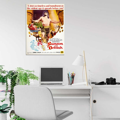 Samson And Delilah 1949 Retro Movie Vintage Wall Art Print Poster