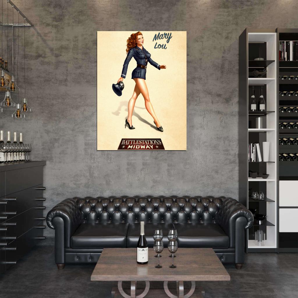 Sexy Girl Painting Art Wall Art Print Poster