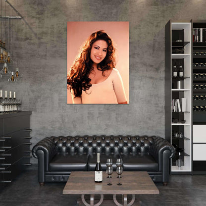 Selena Portrait Latino Pop R&B Music Singer Wall Art Print Poster