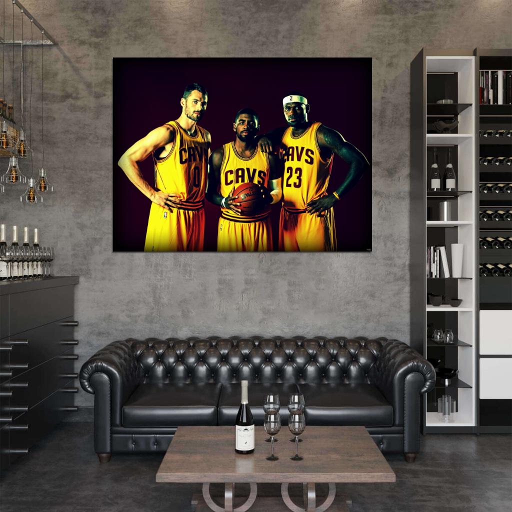 Lebron James The King Back Wall Art Print Poster