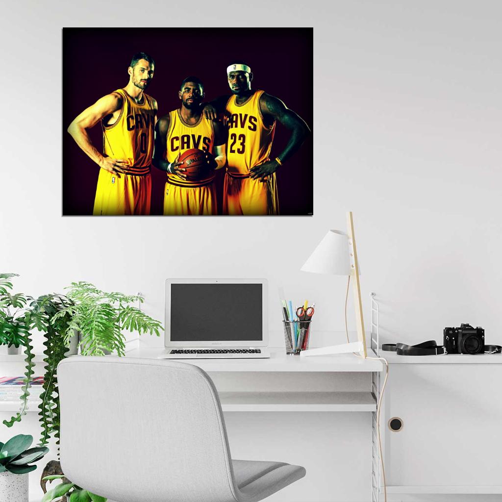 Lebron James The King Back Wall Art Print Poster