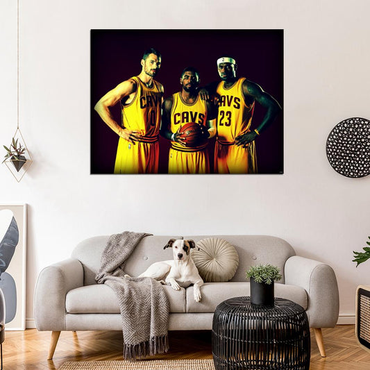 Lebron James The King Back Wall Art Print Poster