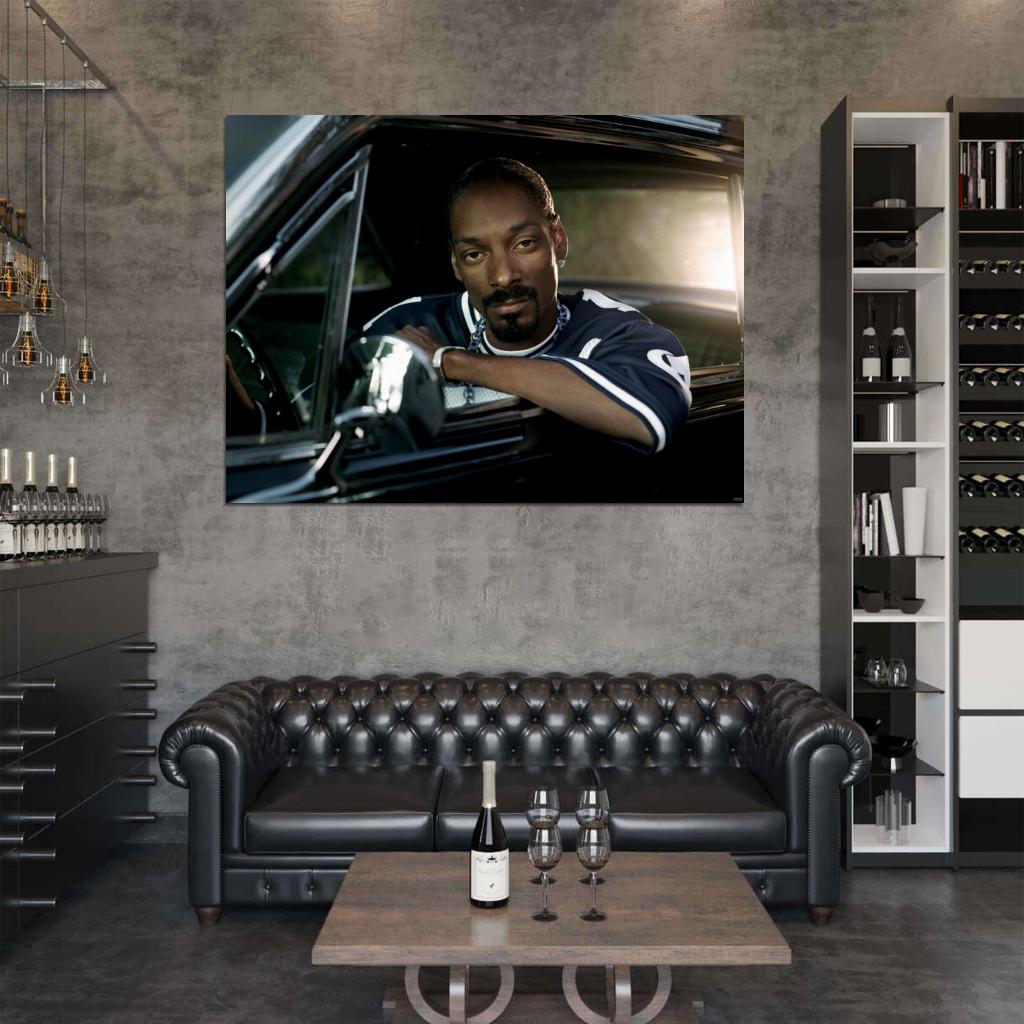 Snoop Dogg Gangsta Rap Hip Hop Music Singer Wall Art Print Poster