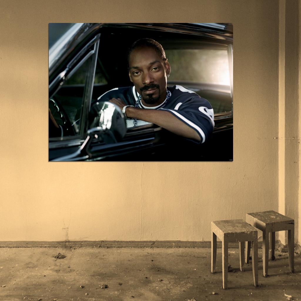 Snoop Dogg Gangsta Rap Hip Hop Music Singer Wall Art Print Poster