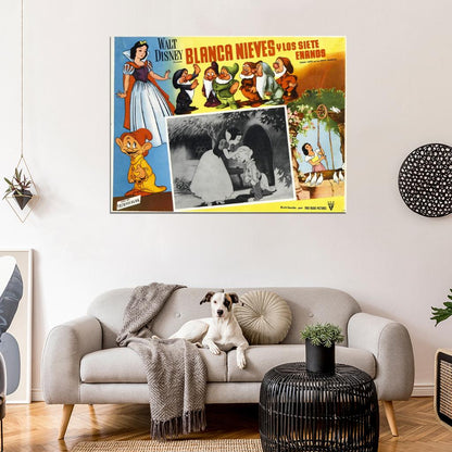 Snow White And The Seven Dwarfs 1937 Old Movie Wall Art Print Poster