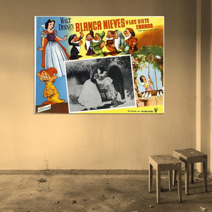 Snow White And The Seven Dwarfs 1937 Old Movie Wall Art Print Poster