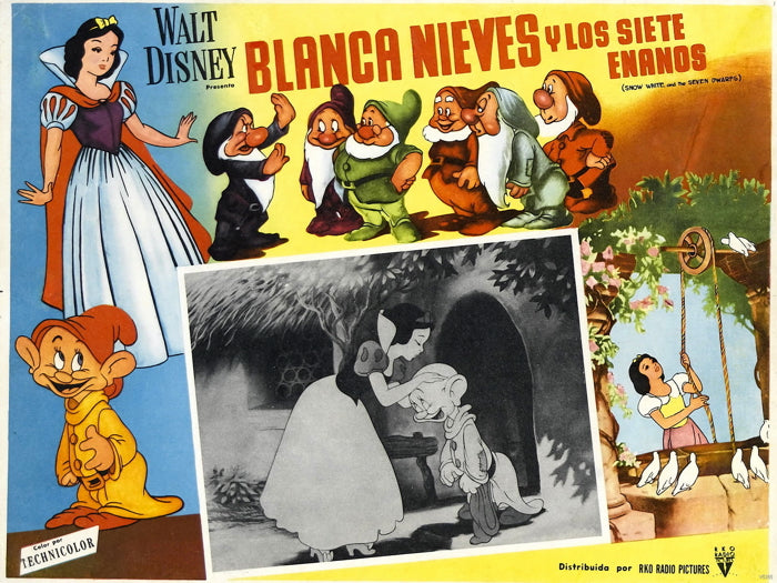 Snow White And The Seven Dwarfs 1937 Old Movie Wall Art Print Poster